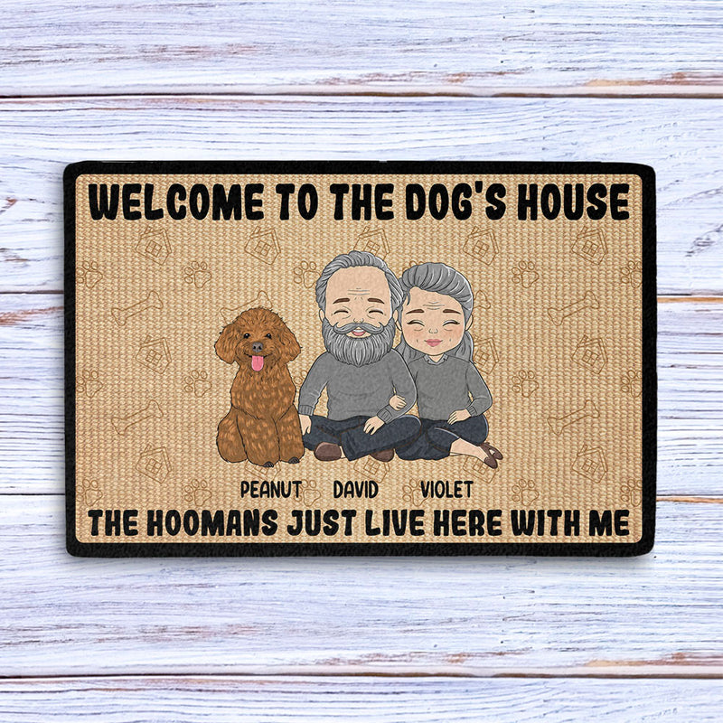Welcome To The Dog House - Personalized Custom Doormat