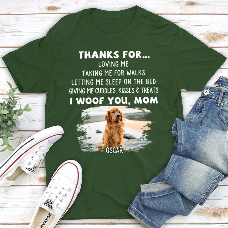 Dog Thanks For Photo - Personalized Custom Unisex T-shirt