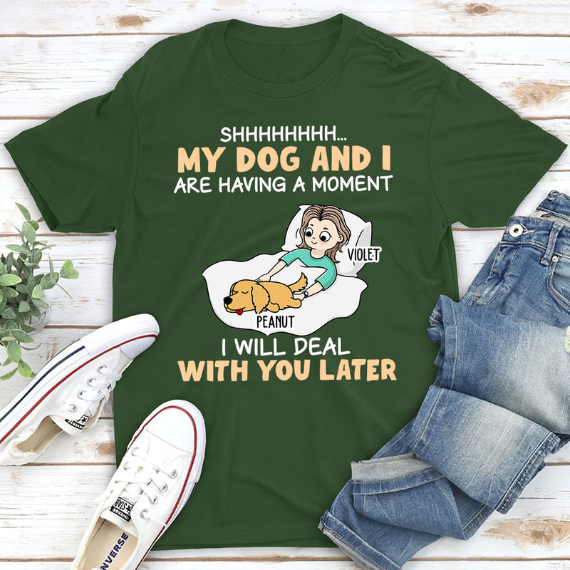 My Dog And I - Personalized Custom Unisex T-shirt