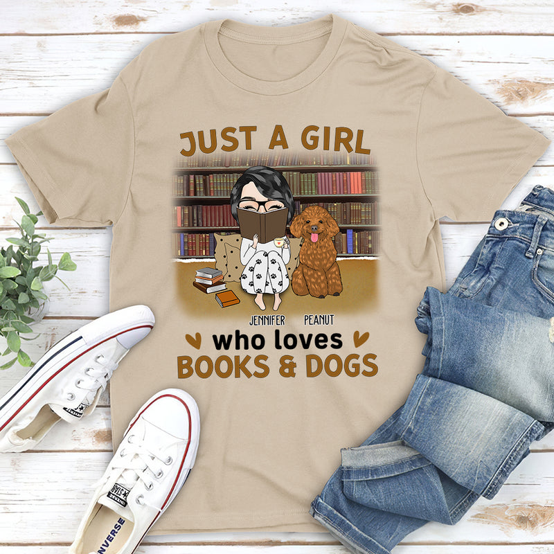 Girl Reading - Personalized Custom Unisex T-shirt