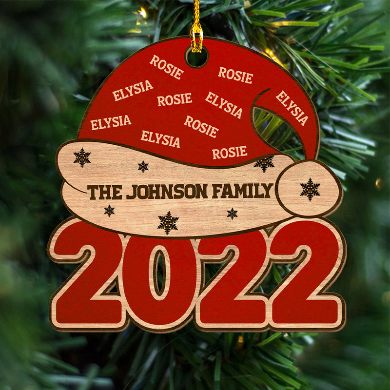 Family Together - Personalized Custom 1-layered Wood Ornament