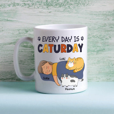 Caturday - Personalized Custom Coffee Mug