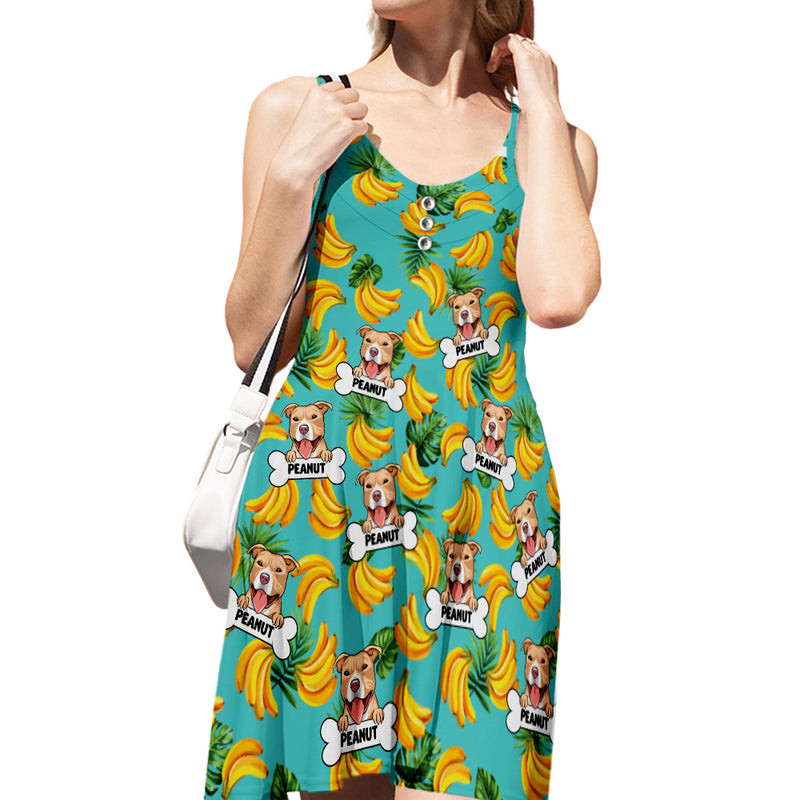 Dog Banana - Personalized Custom Strap Dress