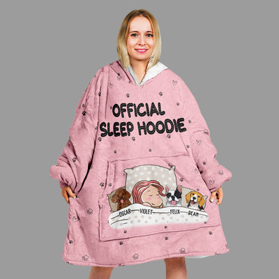 Official Sleep Hoodie - Personalized Custom Blanket Hoodie