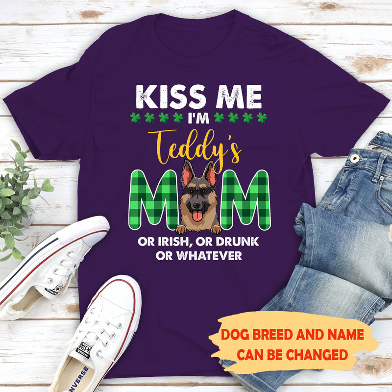 Kiss Me Dog Mom/Dad - Personalized Custom Unisex T-shirt - St. Patrick&