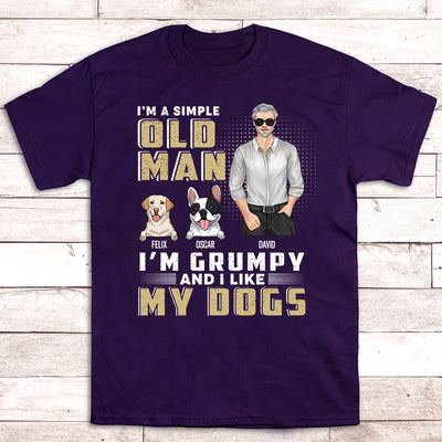A Simple Old Man - Personalized Custom Unisex T-shirt