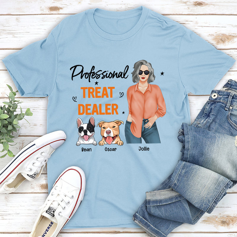 Dog Treat Dealer - Personalized Custom Unisex T-shirt