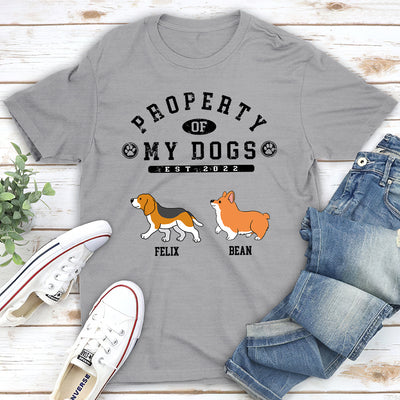 Dog Property 2 - Personalized Custom Unisex T-shirt