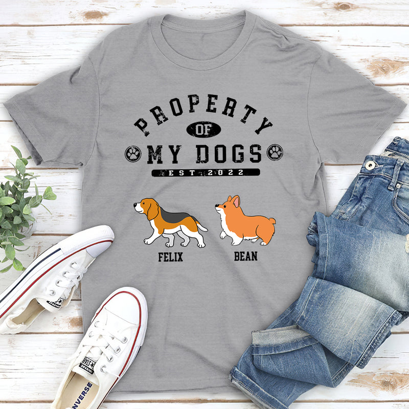 Dog Property 2 - Personalized Custom Unisex T-shirt