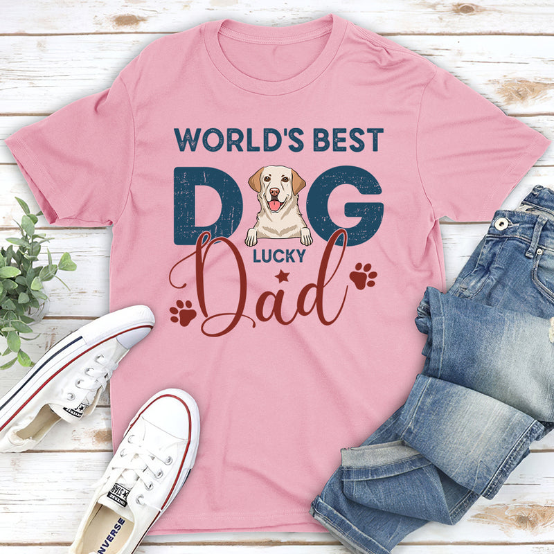 Best Dad Color - Personalized Custom Unisex T-shirt