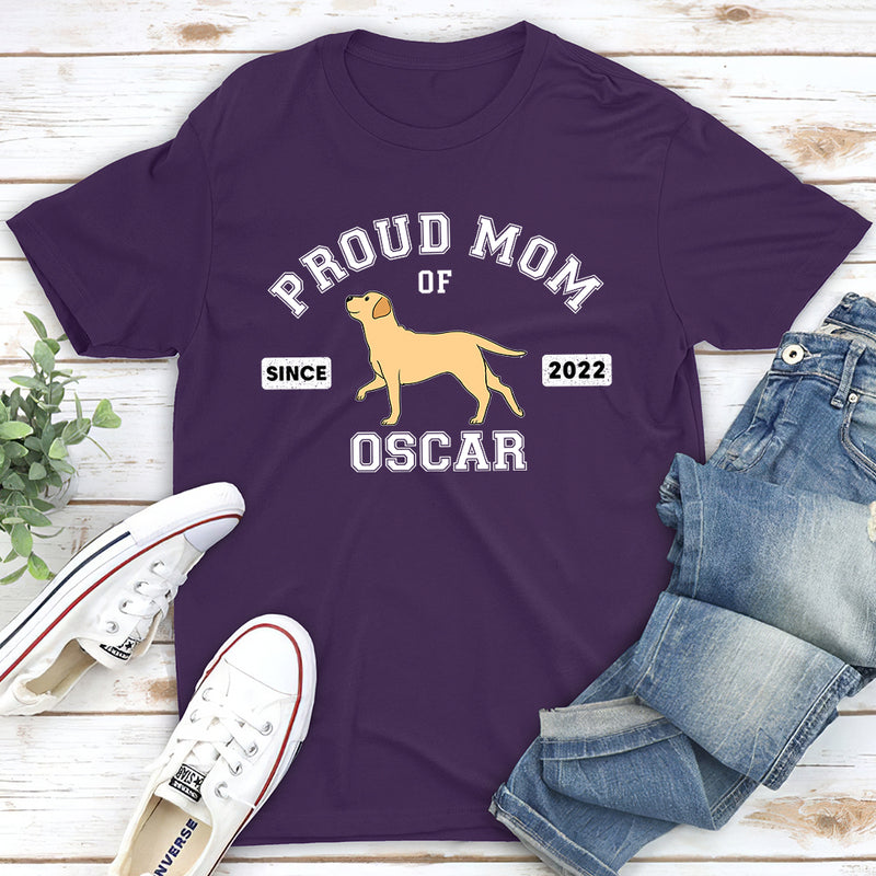 Proud Mom/Dad Walking - Personalized Custom Unisex T-shirt