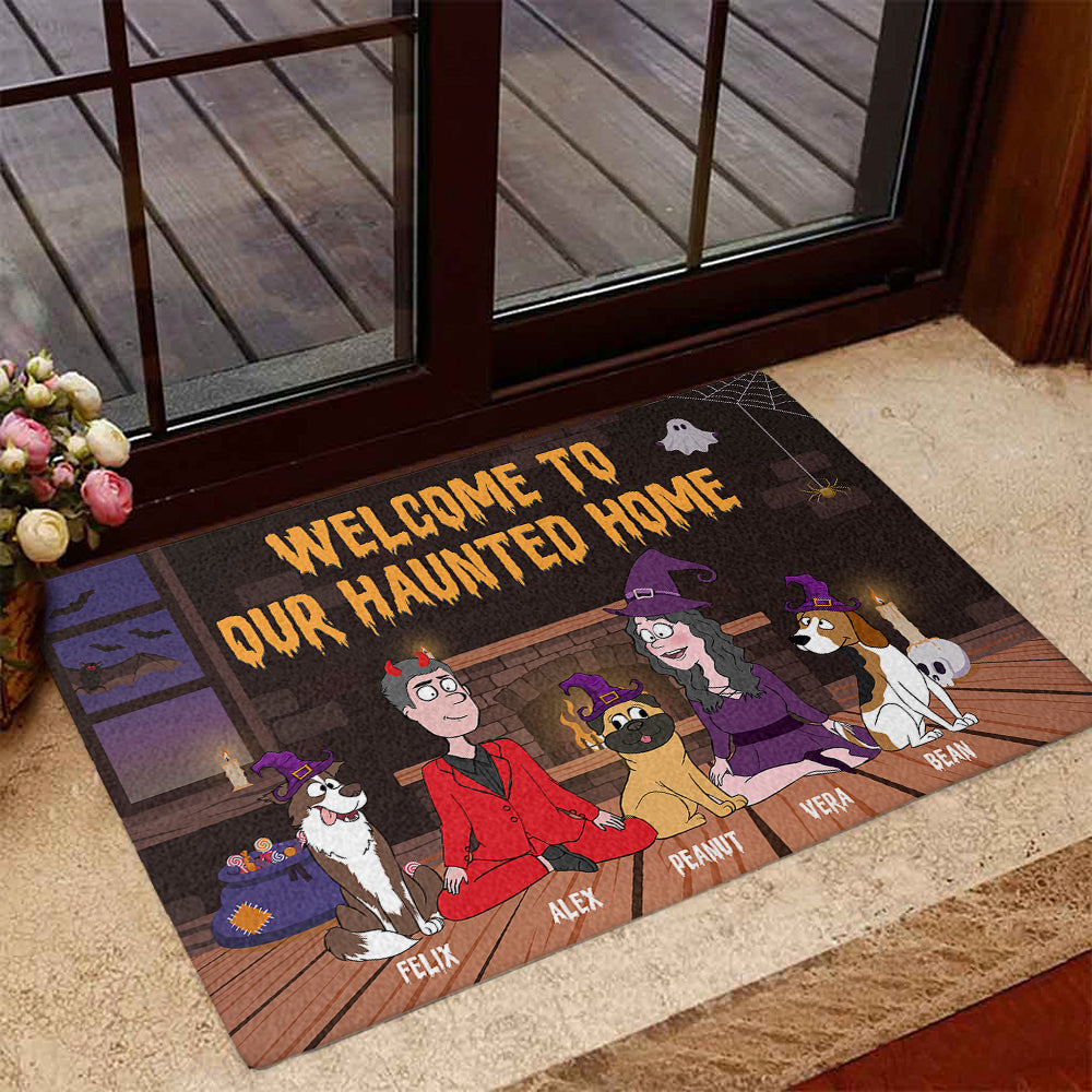 Halloween Family - Personalized Custom Doormat 