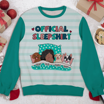 Pet Official Sleepshirt - Personalized Custom All-Over-Print Sweatshirt