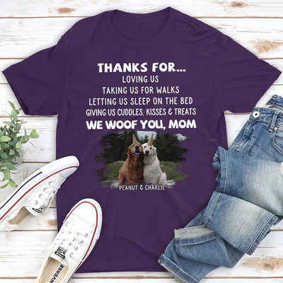 Dog Thanks For Photo - Personalized Custom Unisex T-shirt