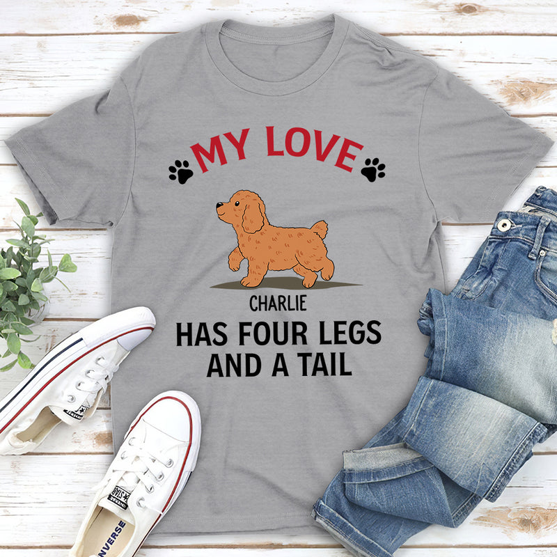 My Love & Dogs - Personalized Custom Unisex T-shirt