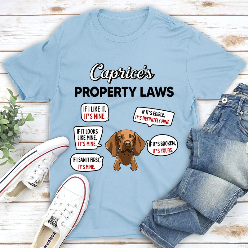 Property Laws - Personalized Custom Unisex T-shirt