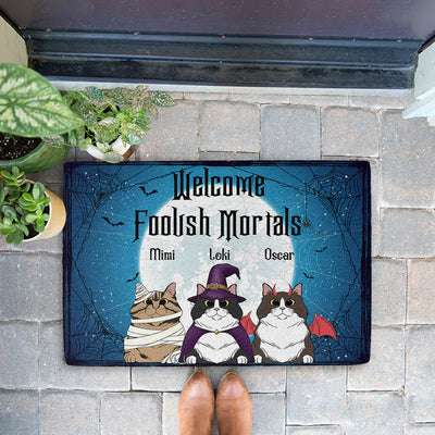 Foolish Mortals - Personalized Custom Doormat