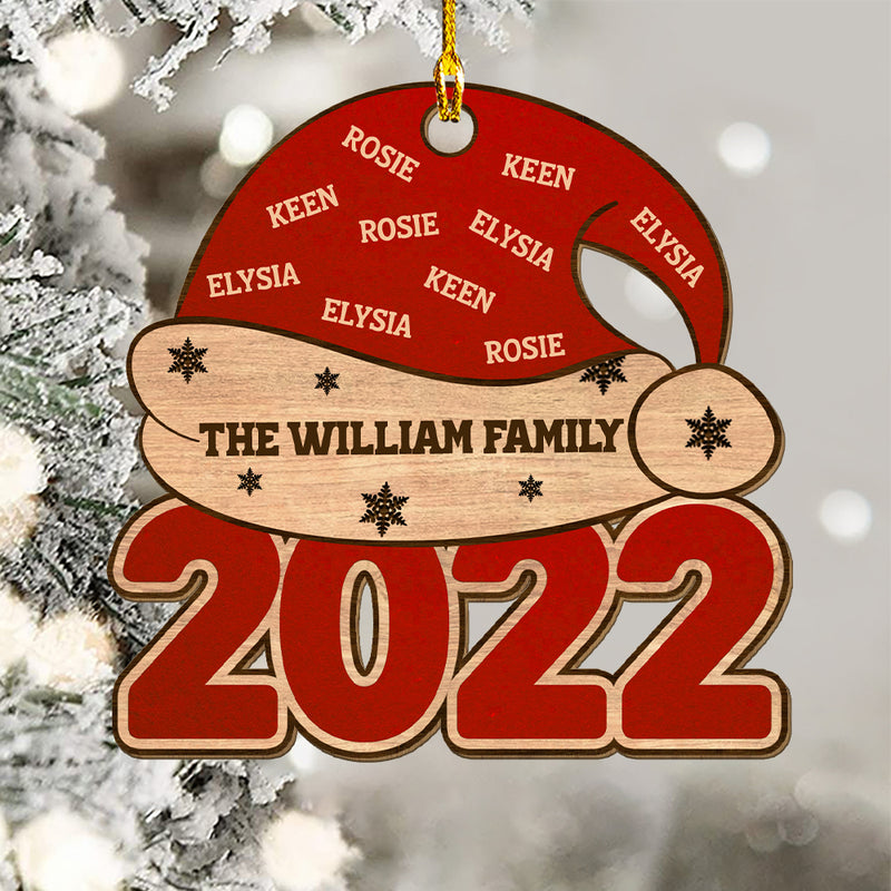 Family Together - Personalized Custom 1-layered Wood Ornament