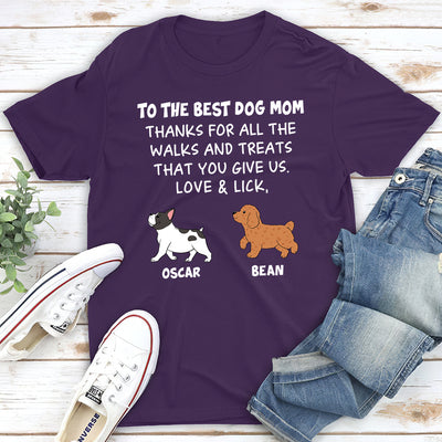Walking Dog - Personalized Custom Unisex T-shirt