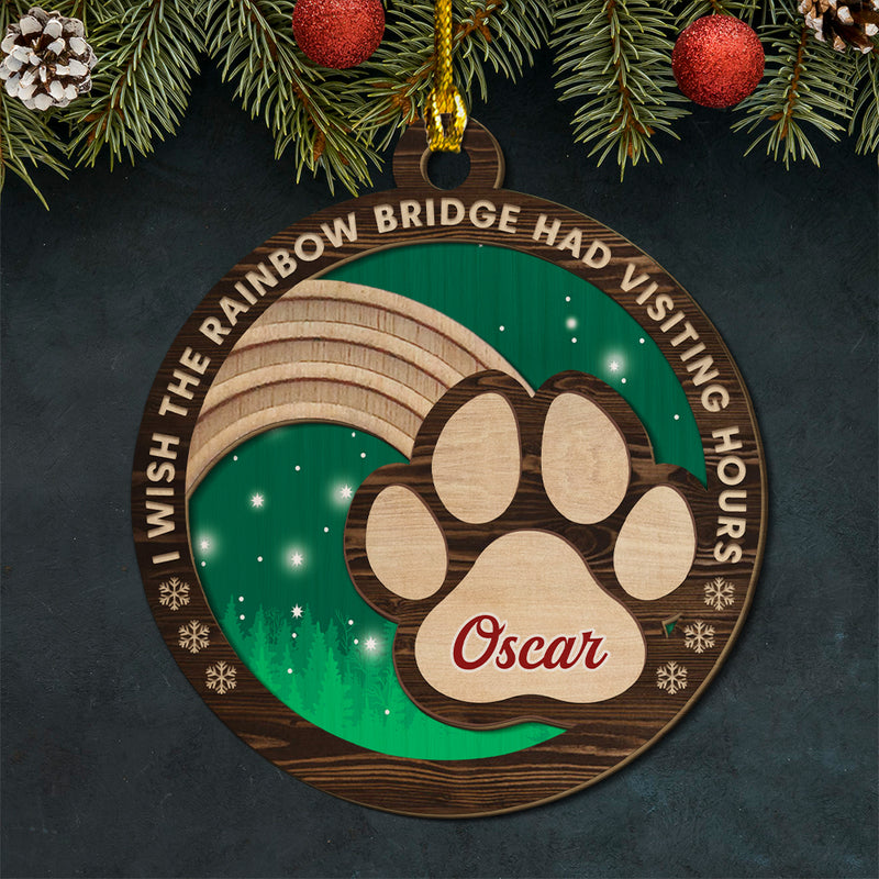 The Rainbow Bridge - Personalized Custom 1-layered Wood Ornament