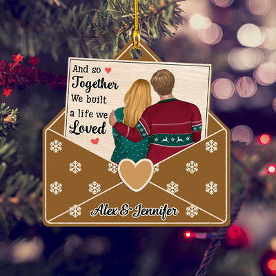 And So Together - Personalized Custom 1-layered Wood Ornament