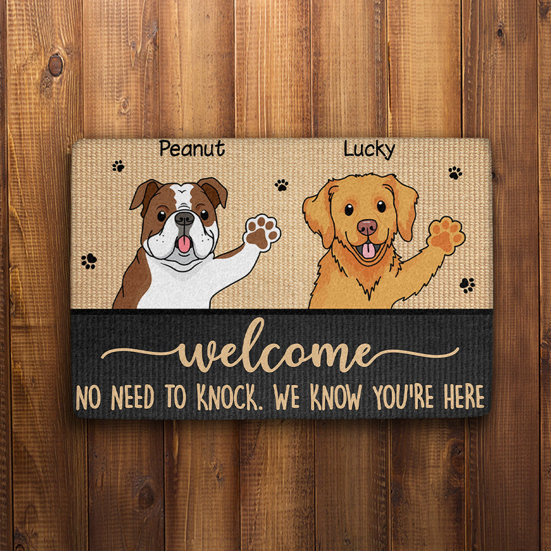 Dogs Welcome Home - Personalized Custom Doormat
