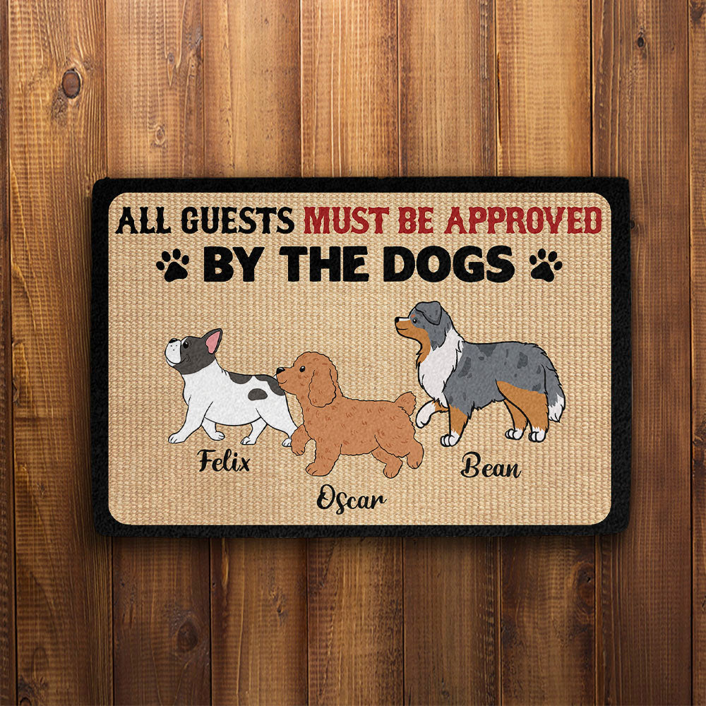 All Guest Must Be Approved By, Custom Doormat, Personalized