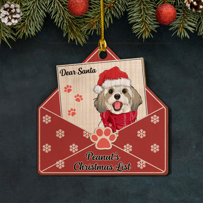 Dear Santa - Personalized Custom 1-layered Wood Ornament