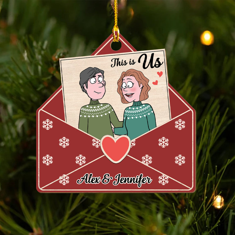 This Is Us - Personalized Custom 1-layered Wood Ornament