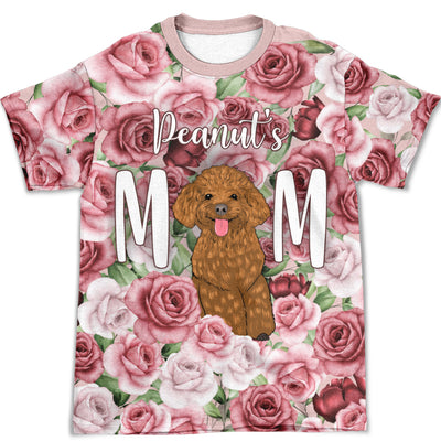 Dog And Rose - Personalized Custom All-over-print T-shirt
