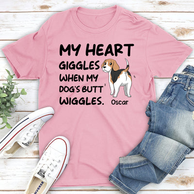 Butt Wiggles - Personalized Custom Unisex T-shirt