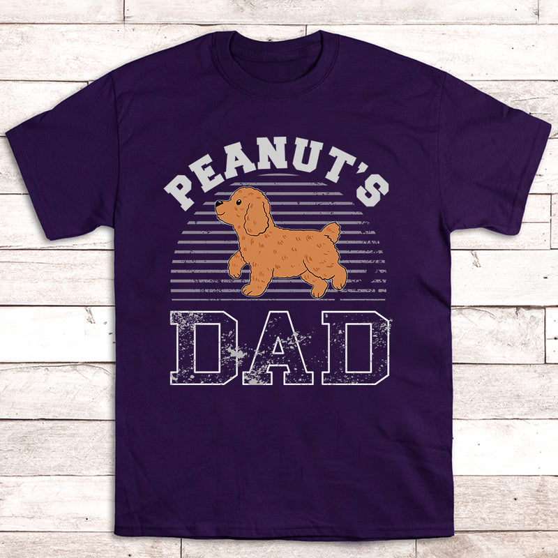Dog Dad Walking - Personalized Custom Unisex T-shirt