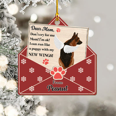 Dear Mom - Personalized Custom 1-layered Wood Ornament