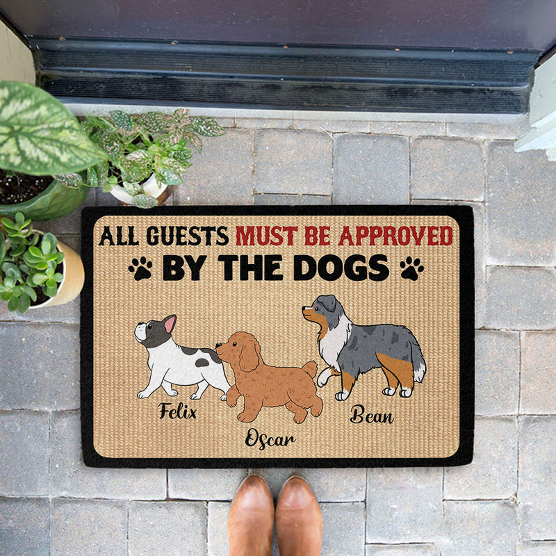 Approved By Dogs - Personalized Custom Doormat