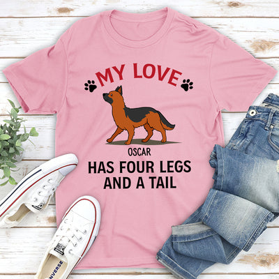 My Love & Dogs - Personalized Custom Unisex T-shirt