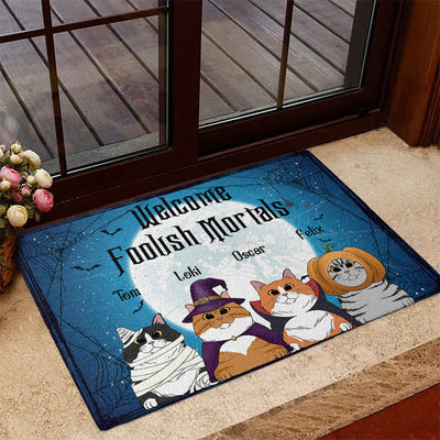 Foolish Mortals - Personalized Custom Doormat