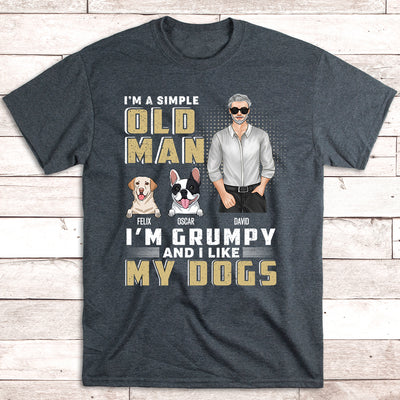 A Simple Old Man - Personalized Custom Unisex T-shirt