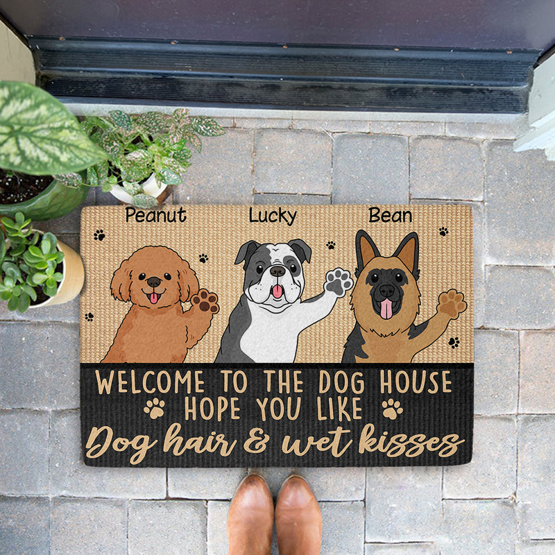 Dog Hair And Wet Kisses - Personalized Custom Doormat