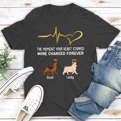 Your Heart Stopped Mine Changed - Personalized Custom Unisex T-shirt