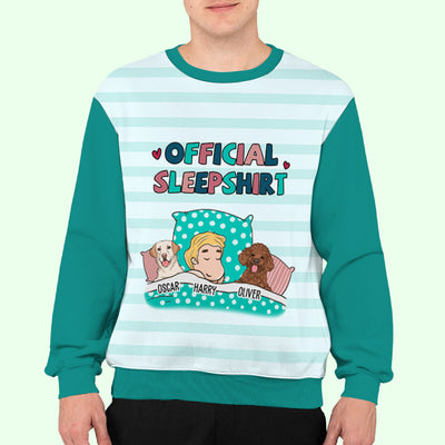 Pet Official Sleepshirt - Personalized Custom All-Over-Print Sweatshirt