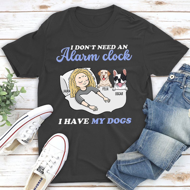 No Alarm Clock - Personalized Custom Unisex T-shirt