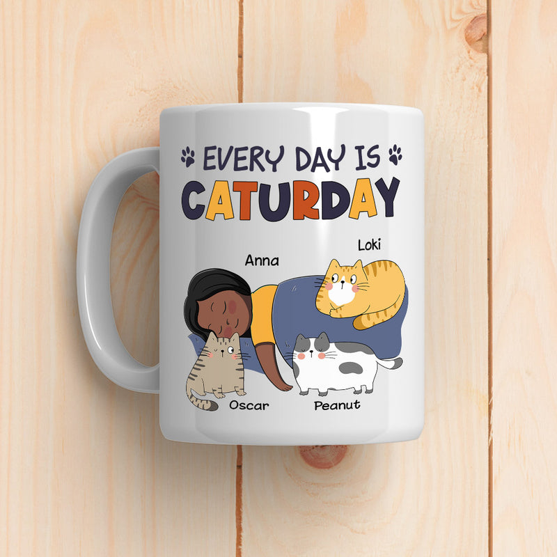 Caturday - Personalized Custom Coffee Mug