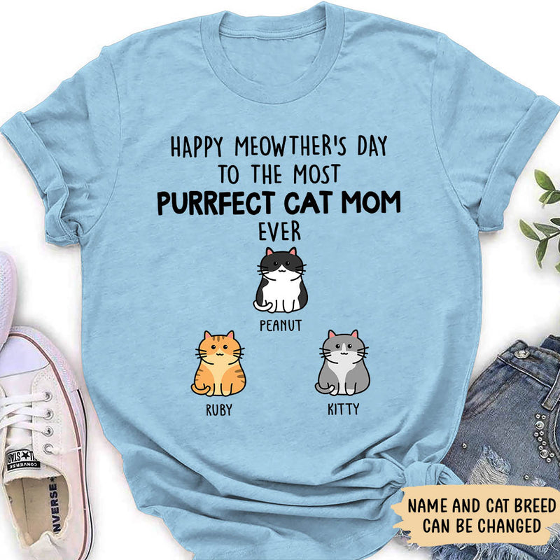 Purrfect Cat Mom - Personalized Custom Women&