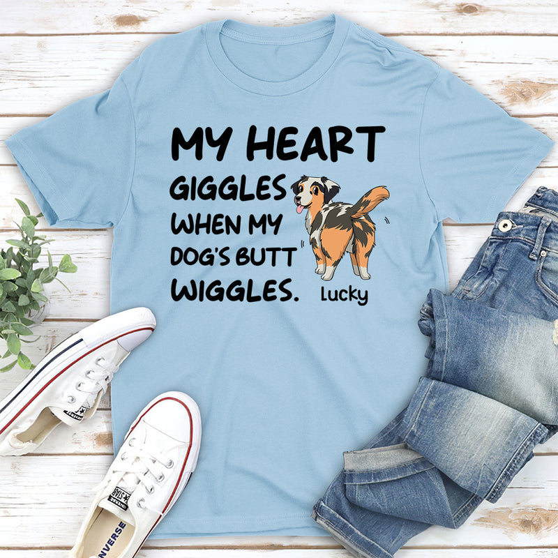 Butt Wiggles - Personalized Custom Unisex T-shirt