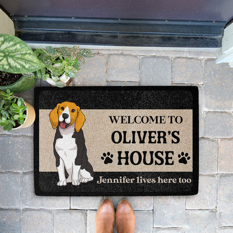 This Is Dog House - Personalized Custom Doormat