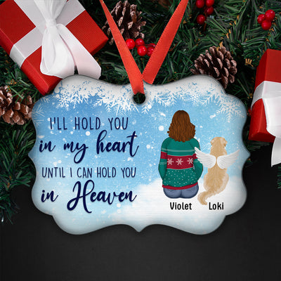 I'll Hold You In My Heart - Personalized Custom Aluminum Ornament