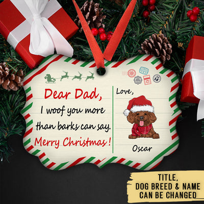 More Than Barks Can Say - Personalized Custom Aluminum Ornament
