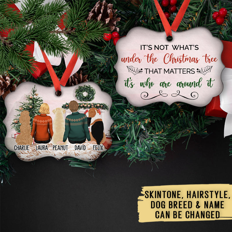 Under Christmas Tree - Personalized Custom Aluminum Ornament