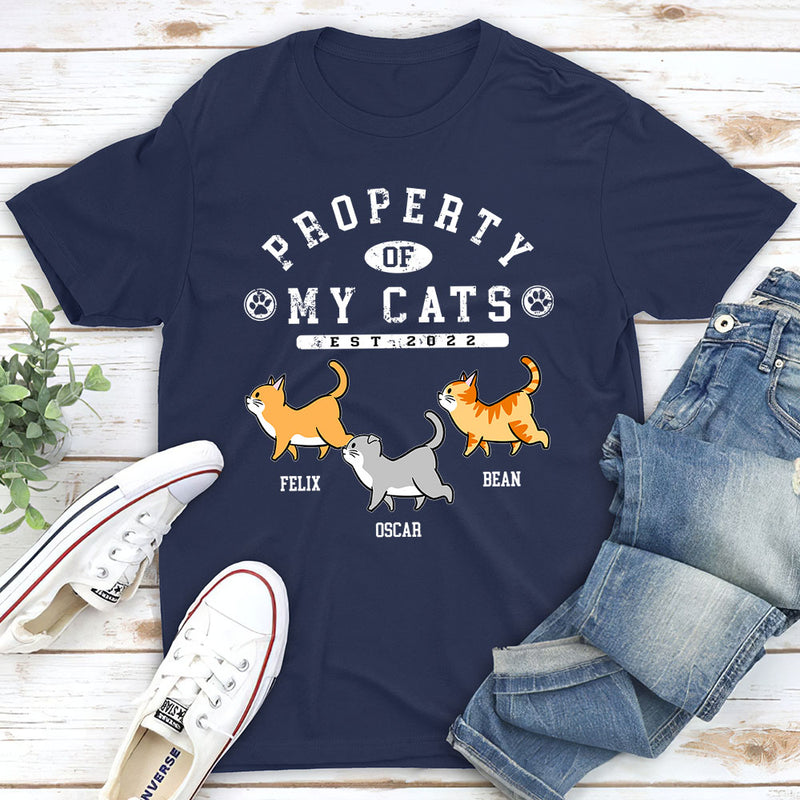 Cat Property - Personalized Custom Unisex T-shirt