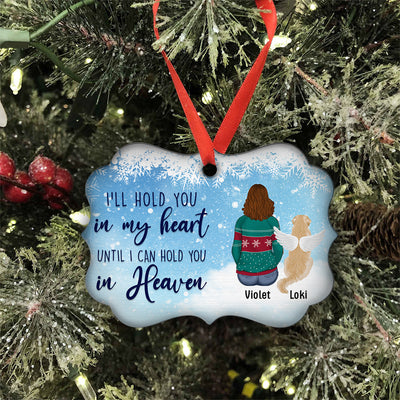 I'll Hold You In My Heart - Personalized Custom Aluminum Ornament